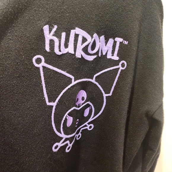 Hello Kitty and friends and Forever21 Kuromi Black Cardigan with Chain Detail L - Picture 3 of 12